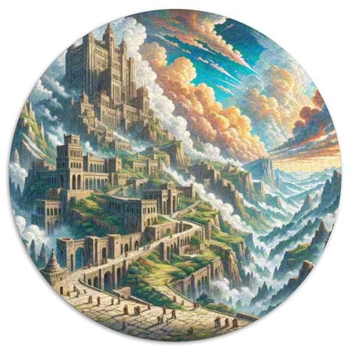 Der Giant's Causeway 1000 PCS Puzzle Rundpuzzle Schwieriges Großes Stressabbau-Spielzeug Geeignet 1000pcs (67.5x67.5cm) von QIAVXZIP