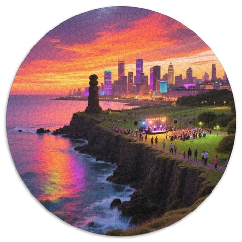 Der Giant's Causeway 1000 Teile Puzzle Rundpuzzle Schwieriges Großes Stressabbau-Spielzeug Geeignet 1000pcs (67.5x67.5cm) von QIAVXZIP