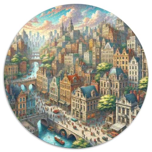 Der Giant's Causeway 1000 Teile Puzzle Rundpuzzle Schwieriges Großes Stressabbau-Spielzeug Geeignet 1000pcs (67.5x67.5cm) von QIAVXZIP