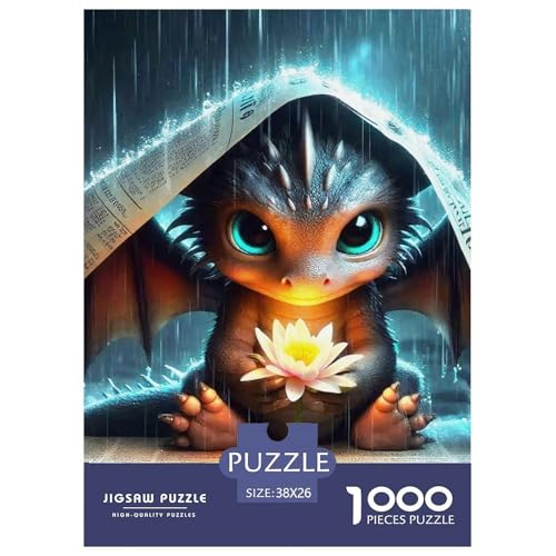 Dinosaurier 1000 Teile Klassische Puzzle Tier Ab 14 Jahren, Teile Passen Perfekt Zusammen, Geschicklichkeitsspiel, Perfekt Für Spieleabende, Pädagogisches 38x26cm/1000pcs von QIAVXZIP