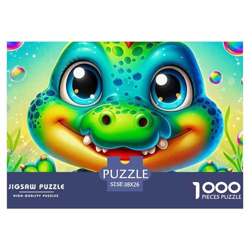 Dinosaurier 1000 Teile Klassische Puzzle Tier Für Erwachsene Und Kinder, Teile Passen Perfekt Zusammen, Geschicklichkeitsspiel, Perfekt Für Spieleabende, Stressabbau-Spielzeug 38x26cm/1000pcs von QIAVXZIP