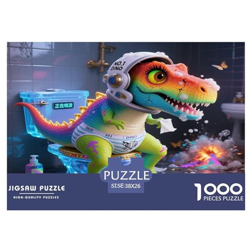 Dinosaurier 1000 Teile Unmöglich Puzzles Tier Ab 14 Jahren, Teile Passen Perfekt Zusammen, Geschicklichkeitsspiel, Premium Quality, Pädagogisches 38x26cm/1000pcs Dinosaurier 1000 Teile Unmöglich Puzzles Tier Ab 14 Jahren, Teile Passen Perfekt Zusammen, Geschicklichkeitsspiel, Premium Quality, Pädagogisches 38x26cm/1000pcs von QIAVXZIP