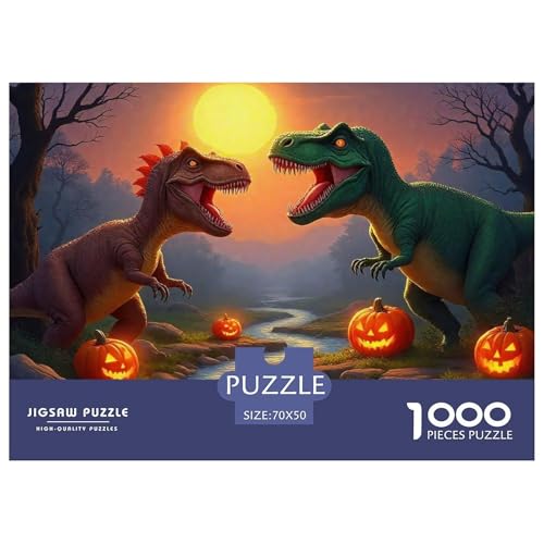 Dinosaurier 1000 Teile Unmöglich Puzzles Tier Ab 14 Jahren, Teile Passen Perfekt Zusammen, Geschicklichkeitsspiel, Premium Quality, Pädagogisches 70x50cm/1000pcs Dinosaurier 1000 Teile Unmöglich Puzzles Tier Ab 14 Jahren, Teile Passen Perfekt Zusammen, Geschicklichkeitsspiel, Premium Quality, Pädagogisches 70x50cm/1000pcs von QIAVXZIP