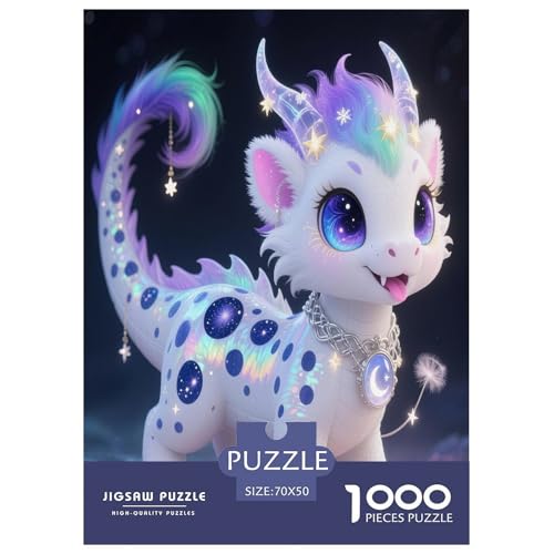 Dinosaurier 1000 Teile Unmöglich Puzzles Tier Für Die Ganze Familie, Teile Passen Perfekt Zusammen, Geschicklichkeitsspiel, Perfekt Für Spieleabende, Stressabbau-Spielzeug 70x50cm/1000pcs von QIAVXZIP