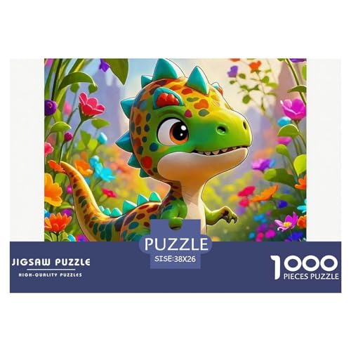 Dinosaurier 1000 Teile Unmöglich Puzzles Tier Für Erwachsene Und Kinder, Teile Passen Perfekt Zusammen, Geschicklichkeitsspiel, Premium Quality, Pädagogisches 38x26cm/1000pcs von QIAVXZIP