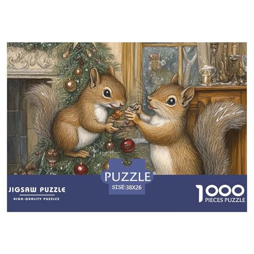 Eichhörnchen 1000 Teile Unmöglich Puzzles Ab 14 Jahren, Teile Passen Perfekt Zusammen, Geschicklichkeitsspiel, Premium Quality, Pädagogisches 38x26cm/1000pcs Eichhörnchen 1000 Teile Unmöglich Puzzles Ab 14 Jahren, Teile Passen Perfekt Zusammen, Geschicklichkeitsspiel, Premium Quality, Pädagogisches 38x26cm/1000pcs von QIAVXZIP
