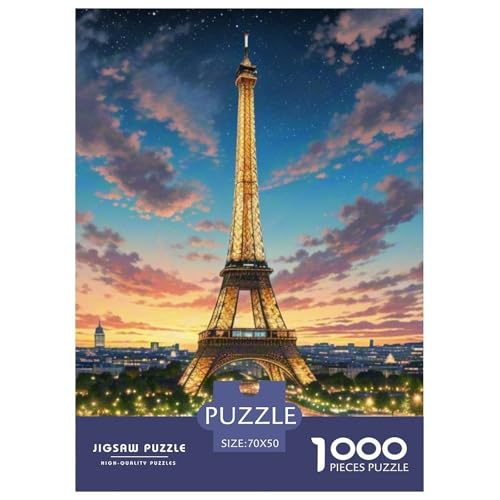 Eiffelturm, France 1000 Teile Unmöglich Puzzles, Teile Passen Perfekt Zusammen, Geschicklichkeitsspiel, Premium Quality, Pädagogisches 70x50cm/1000pcs Eiffelturm, France 1000 Teile Unmöglich Puzzles, Teile Passen Perfekt Zusammen, Geschicklichkeitsspiel, Premium Quality, Pädagogisches 70x50cm/1000pcs von QIAVXZIP