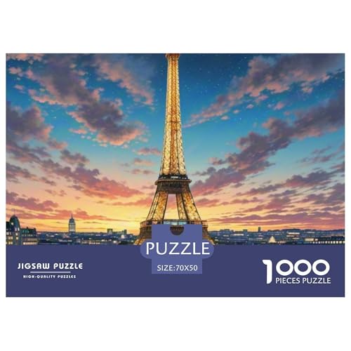 Eiffelturm, France 1000 Teile Unmöglich Puzzles, Teile Passen Perfekt Zusammen, Geschicklichkeitsspiel, Premium Quality, Pädagogisches 70x50cm/1000pcs Eiffelturm, France 1000 Teile Unmöglich Puzzles, Teile Passen Perfekt Zusammen, Geschicklichkeitsspiel, Premium Quality, Pädagogisches 70x50cm/1000pcs von QIAVXZIP