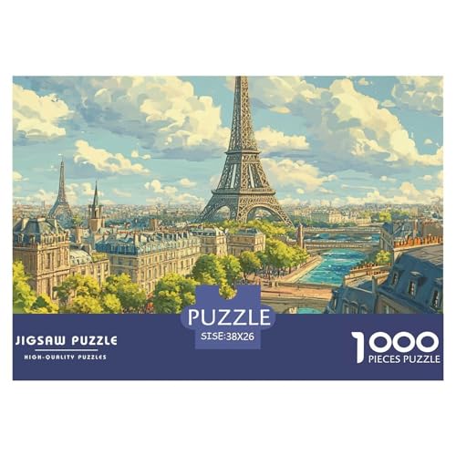 Eiffelturm 1000 Teile Klassische Puzzle, Teile Passen Perfekt Zusammen, Geschicklichkeitsspiel, Premium Quality, Stressabbau-Spielzeug 38x26cm/1000pcs Eiffelturm 1000 Teile Klassische Puzzle, Teile Passen Perfekt Zusammen, Geschicklichkeitsspiel, Premium Quality, Stressabbau-Spielzeug 38x26cm/1000pcs von QIAVXZIP
