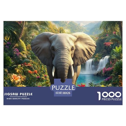 Elefanten 1000 Teile Schwieriges Großes Puzzle Ab 14 Jahren, Teile Passen Perfekt Zusammen, Geschicklichkeitsspiel, Perfekt Für Spieleabende, Pädagogisches 38x26cm/1000pcs Elefanten 1000 Teile Schwieriges Großes Puzzle Ab 14 Jahren, Teile Passen Perfekt Zusammen, Geschicklichkeitsspiel, Perfekt Für Spieleabende, Pädagogisches 38x26cm/1000pcs von QIAVXZIP