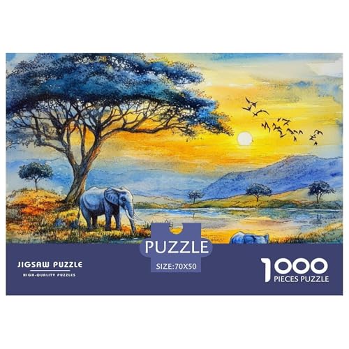 Elefanten 1000 Teile Unmöglich Puzzles, Teile Passen Perfekt Zusammen, Geschicklichkeitsspiel, Perfekt Für Spieleabende, Stressabbau-Spielzeug 70x50cm/1000pcs Elefanten 1000 Teile Unmöglich Puzzles, Teile Passen Perfekt Zusammen, Geschicklichkeitsspiel, Perfekt Für Spieleabende, Stressabbau-Spielzeug 70x50cm/1000pcs von QIAVXZIP