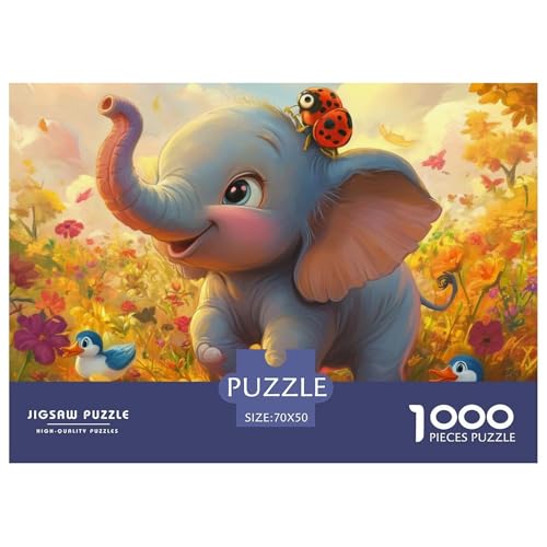 Elefanten 1000 Teile Unmöglich Puzzles, Teile Passen Perfekt Zusammen, Geschicklichkeitsspiel, Premium Quality, Stressabbau-Spielzeug 70x50cm/1000pcs Elefanten 1000 Teile Unmöglich Puzzles, Teile Passen Perfekt Zusammen, Geschicklichkeitsspiel, Premium Quality, Stressabbau-Spielzeug 70x50cm/1000pcs von QIAVXZIP