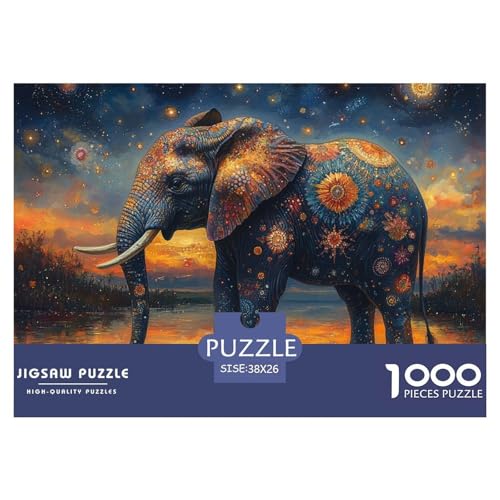 Elefanten 1000 Teile Unmöglich Puzzles Für Die Ganze Familie, Teile Passen Perfekt Zusammen, Geschicklichkeitsspiel, Premium Quality, Stressabbau-Spielzeug 38x26cm/1000pcs Elefanten 1000 Teile Unmöglich Puzzles Für Die Ganze Familie, Teile Passen Perfekt Zusammen, Geschicklichkeitsspiel, Premium Quality, Stressabbau-Spielzeug 38x26cm/1000pcs von QIAVXZIP