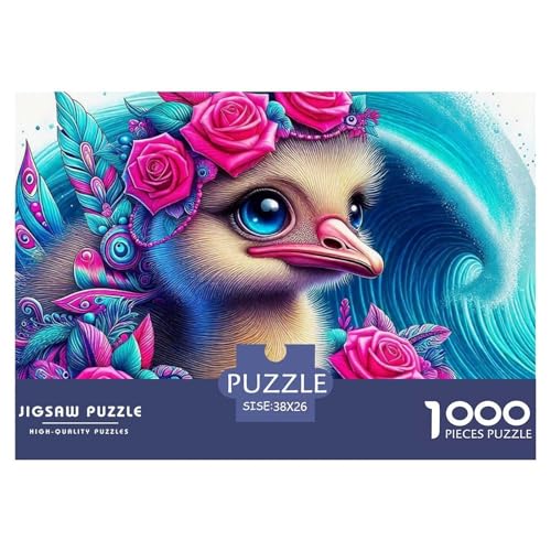 Ente 1000 Teile Klassische Puzzle Tier Ab 14 Jahren, Teile Passen Perfekt Zusammen, Geschicklichkeitsspiel, Perfekt Für Spieleabende, Stressabbau-Spielzeug 38x26cm/1000pcs von QIAVXZIP