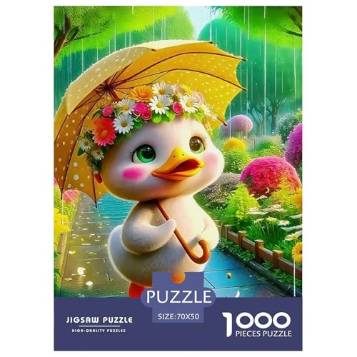 Ente 1000 Teile Schwieriges Großes Puzzle Tier Ab 14 Jahren, Teile Passen Perfekt Zusammen, Geschicklichkeitsspiel, Perfekt Für Spieleabende, Stressabbau-Spielzeug 70x50cm/1000pcs von QIAVXZIP