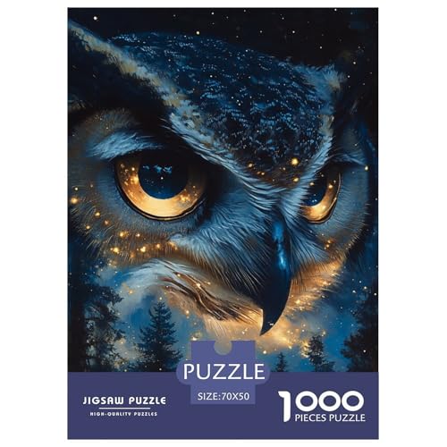 Eule 1000 Teile Unmöglich Puzzles Ab 14 Jahren, Teile Passen Perfekt Zusammen, Geschicklichkeitsspiel, Perfekt Für Spieleabende, Pädagogisches 70x50cm/1000pcs Eule 1000 Teile Unmöglich Puzzles Ab 14 Jahren, Teile Passen Perfekt Zusammen, Geschicklichkeitsspiel, Perfekt Für Spieleabende, Pädagogisches 70x50cm/1000pcs von QIAVXZIP