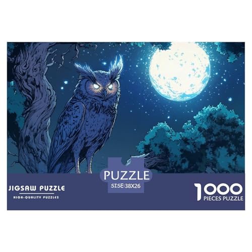 Eule 1000 Teile Unmöglich Puzzles Für Die Ganze Familie, Teile Passen Perfekt Zusammen, Geschicklichkeitsspiel, Premium Quality, Stressabbau-Spielzeug 38x26cm/1000pcs Eule 1000 Teile Unmöglich Puzzles Für Die Ganze Familie, Teile Passen Perfekt Zusammen, Geschicklichkeitsspiel, Premium Quality, Stressabbau-Spielzeug 38x26cm/1000pcs von QIAVXZIP