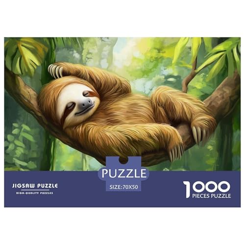 Faulheit 1000 Teile Unmöglich Puzzles Für Erwachsene, Familien, Teile Passen Perfekt Zusammen, Geschicklichkeitsspiel, Premium Quality, Stressabbau-Spielzeug 70x50cm/1000pcs von QIAVXZIP