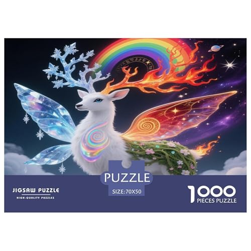 Fawn 1000 Teile Unmöglich Puzzles Tier Ab 14 Jahren, Teile Passen Perfekt Zusammen, Geschicklichkeitsspiel, Perfekt Für Spieleabende, Pädagogisches 70x50cm/1000pcs Fawn 1000 Teile Unmöglich Puzzles Tier Ab 14 Jahren, Teile Passen Perfekt Zusammen, Geschicklichkeitsspiel, Perfekt Für Spieleabende, Pädagogisches 70x50cm/1000pcs von QIAVXZIP