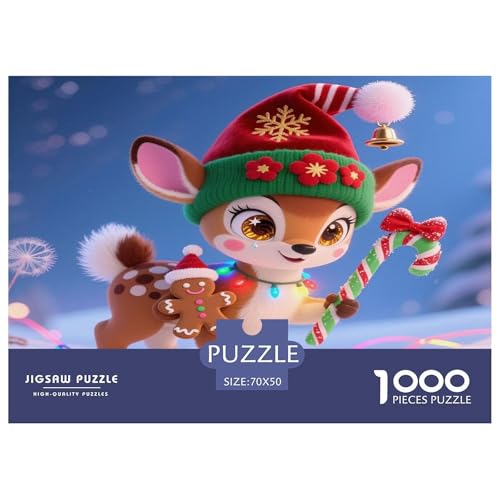 Fawn 1000 Teile Unmöglich Puzzles Tier Ab 14 Jahren, Teile Passen Perfekt Zusammen, Geschicklichkeitsspiel, Perfekt Für Spieleabende, Pädagogisches 70x50cm/1000pcs Fawn 1000 Teile Unmöglich Puzzles Tier Ab 14 Jahren, Teile Passen Perfekt Zusammen, Geschicklichkeitsspiel, Perfekt Für Spieleabende, Pädagogisches 70x50cm/1000pcs von QIAVXZIP