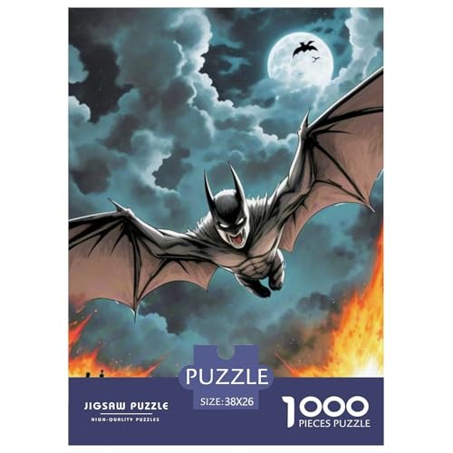 Fledermaus Skimming Nacht 1000 Teile Schwieriges Großes Puzzle Tier, Familien, Teile Passen Perfekt Zusammen, Geschicklichkeitsspiel, Premium Quality, Pädagogisches 38x26cm/1000pcs Fledermaus Skimming Nacht 1000 Teile Schwieriges Großes Puzzle Tier, Familien, Teile Passen Perfekt Zusammen, Geschicklichkeitsspiel, Premium Quality, Pädagogisches 38x26cm/1000pcs von QIAVXZIP