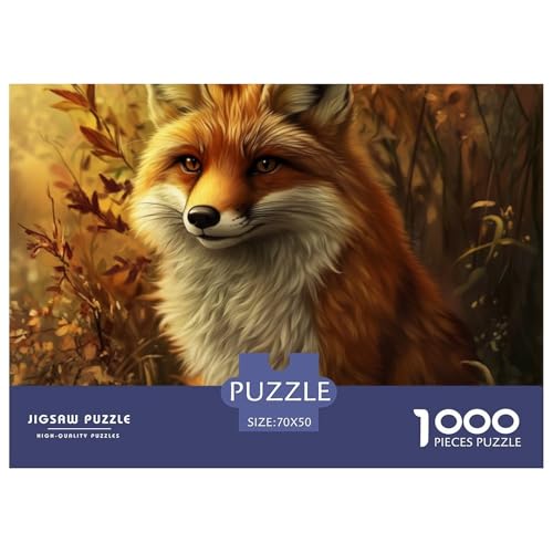 Fox 1000 Teile Klassische Puzzle Ab 14 Jahren, Teile Passen Perfekt Zusammen, Geschicklichkeitsspiel, Premium Quality, Pädagogisches 70x50cm/1000pcs Fox 1000 Teile Klassische Puzzle Ab 14 Jahren, Teile Passen Perfekt Zusammen, Geschicklichkeitsspiel, Premium Quality, Pädagogisches 70x50cm/1000pcs von QIAVXZIP