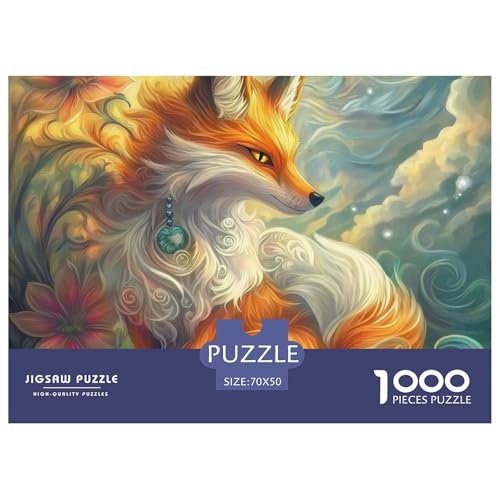 Fox 1000 Teile Klassische Puzzle Für Die Ganze Familie, Teile Passen Perfekt Zusammen, Geschicklichkeitsspiel, Premium Quality, Stressabbau-Spielzeug 70x50cm/1000pcs von QIAVXZIP