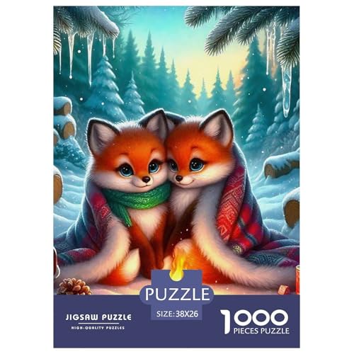 Fox 1000 Teile Klassische Puzzle Tier Ab 14 Jahren, Teile Passen Perfekt Zusammen, Geschicklichkeitsspiel, Perfekt Für Spieleabende, Pädagogisches 38x26cm/1000pcs Fox 1000 Teile Klassische Puzzle Tier Ab 14 Jahren, Teile Passen Perfekt Zusammen, Geschicklichkeitsspiel, Perfekt Für Spieleabende, Pädagogisches 38x26cm/1000pcs von QIAVXZIP