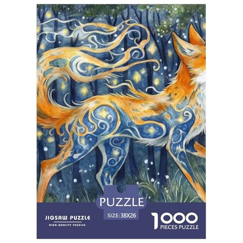 Fox 1000 Teile Unmöglich Puzzles Ab 14 Jahren, Teile Passen Perfekt Zusammen, Geschicklichkeitsspiel, Premium Quality, Pädagogisches 38x26cm/1000pcs Fox 1000 Teile Unmöglich Puzzles Ab 14 Jahren, Teile Passen Perfekt Zusammen, Geschicklichkeitsspiel, Premium Quality, Pädagogisches 38x26cm/1000pcs von QIAVXZIP