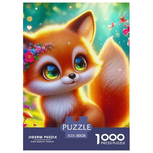 Fox 1000 Teile Unmöglich Puzzles Tier Ab 14 Jahren, Teile Passen Perfekt Zusammen, Geschicklichkeitsspiel, Premium Quality, Pädagogisches 38x26cm/1000pcs Fox 1000 Teile Unmöglich Puzzles Tier Ab 14 Jahren, Teile Passen Perfekt Zusammen, Geschicklichkeitsspiel, Premium Quality, Pädagogisches 38x26cm/1000pcs von QIAVXZIP