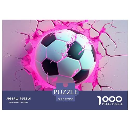 Fußball 1000 Teile Klassische Puzzle, Teile Passen Perfekt Zusammen, Geschicklichkeitsspiel, Premium Quality, Stressabbau-Spielzeug 70x50cm/1000pcs Fußball 1000 Teile Klassische Puzzle, Teile Passen Perfekt Zusammen, Geschicklichkeitsspiel, Premium Quality, Stressabbau-Spielzeug 70x50cm/1000pcs von QIAVXZIP