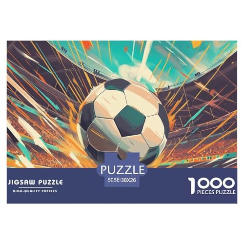 Fußball 1000 Teile Unmöglich Puzzles Und Kinder, Teile Passen Perfekt Zusammen, Geschicklichkeitsspiel, Perfekt Für Spieleabende, Pädagogisches 38x26cm/1000pcs Fußball 1000 Teile Unmöglich Puzzles Und Kinder, Teile Passen Perfekt Zusammen, Geschicklichkeitsspiel, Perfekt Für Spieleabende, Pädagogisches 38x26cm/1000pcs von QIAVXZIP