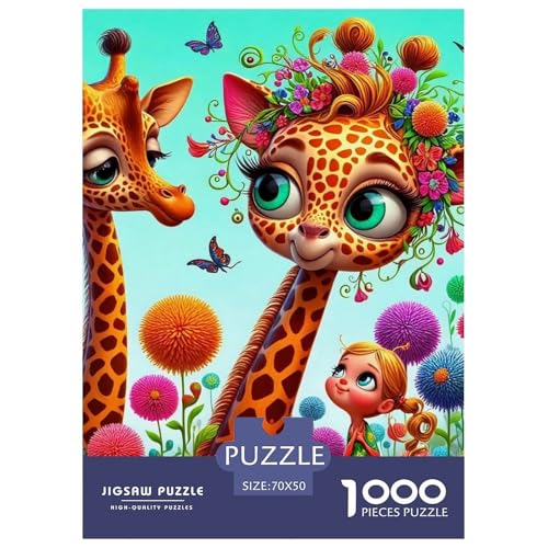 Giraffe 1000 Teile Klassische Puzzle Tier Ab 14 Jahren, Teile Passen Perfekt Zusammen, Geschicklichkeitsspiel, Perfekt Für Spieleabende, Pädagogisches 70x50cm/1000pcs Giraffe 1000 Teile Klassische Puzzle Tier Ab 14 Jahren, Teile Passen Perfekt Zusammen, Geschicklichkeitsspiel, Perfekt Für Spieleabende, Pädagogisches 70x50cm/1000pcs von QIAVXZIP