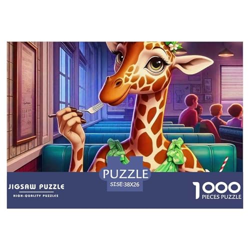 Giraffe 1000 Teile Klassische Puzzle Tier Ab 14 Jahren, Teile Passen Perfekt Zusammen, Geschicklichkeitsspiel, Premium Quality, Pädagogisches 38x26cm/1000pcs Giraffe 1000 Teile Klassische Puzzle Tier Ab 14 Jahren, Teile Passen Perfekt Zusammen, Geschicklichkeitsspiel, Premium Quality, Pädagogisches 38x26cm/1000pcs von QIAVXZIP