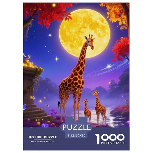Giraffe 1000 Teile Klassische Puzzle Tier Ab 14 Jahren, Teile Passen Perfekt Zusammen, Geschicklichkeitsspiel, Premium Quality, Pädagogisches 70x50cm/1000pcs Giraffe 1000 Teile Klassische Puzzle Tier Ab 14 Jahren, Teile Passen Perfekt Zusammen, Geschicklichkeitsspiel, Premium Quality, Pädagogisches 70x50cm/1000pcs von QIAVXZIP