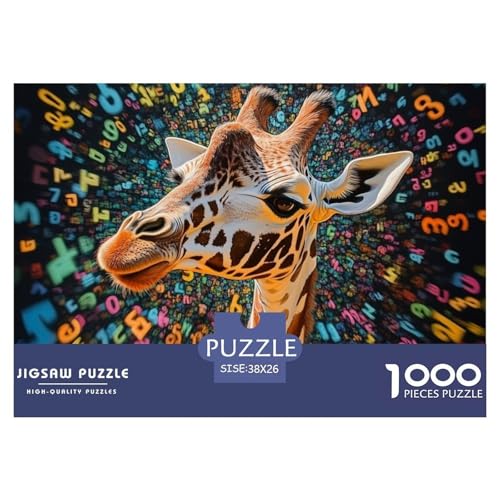 Giraffe 1000 Teile Unmöglich Puzzles Ab 14 Jahren, Teile Passen Perfekt Zusammen, Geschicklichkeitsspiel, Perfekt Für Spieleabende, Stressabbau-Spielzeug 38x26cm/1000pcs Giraffe 1000 Teile Unmöglich Puzzles Ab 14 Jahren, Teile Passen Perfekt Zusammen, Geschicklichkeitsspiel, Perfekt Für Spieleabende, Stressabbau-Spielzeug 38x26cm/1000pcs von QIAVXZIP
