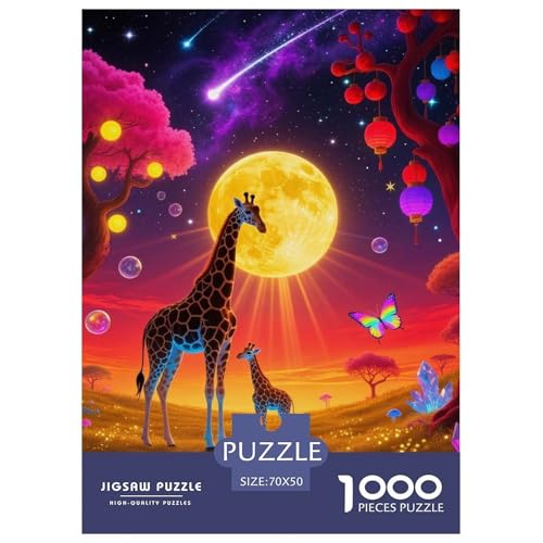 Giraffe 1000 Teile Unmöglich Puzzles Tier Ab 14 Jahren, Teile Passen Perfekt Zusammen, Geschicklichkeitsspiel, Perfekt Für Spieleabende, Pädagogisches 70x50cm/1000pcs Giraffe 1000 Teile Unmöglich Puzzles Tier Ab 14 Jahren, Teile Passen Perfekt Zusammen, Geschicklichkeitsspiel, Perfekt Für Spieleabende, Pädagogisches 70x50cm/1000pcs von QIAVXZIP