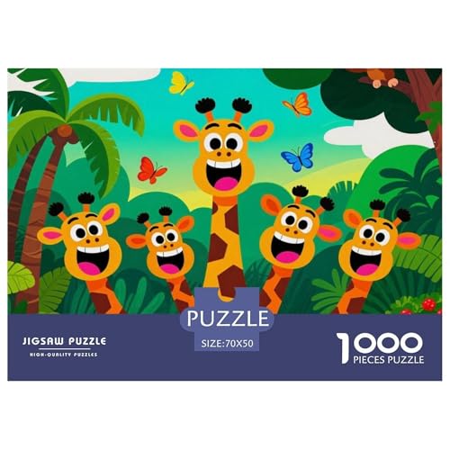 Giraffe 1000 Teile Unmöglich Puzzles Tier Ab 14 Jahren, Teile Passen Perfekt Zusammen, Geschicklichkeitsspiel, Premium Quality, Pädagogisches 70x50cm/1000pcs Giraffe 1000 Teile Unmöglich Puzzles Tier Ab 14 Jahren, Teile Passen Perfekt Zusammen, Geschicklichkeitsspiel, Premium Quality, Pädagogisches 70x50cm/1000pcs von QIAVXZIP