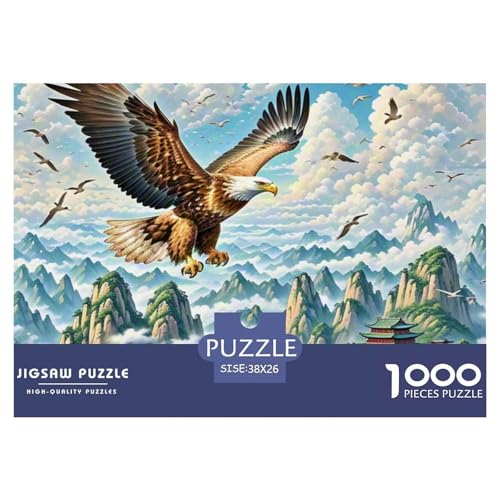 Goldener Adler fegen Gipfel 1000 Teile Unmöglich Puzzles Tier, Teile Passen Perfekt Zusammen, Geschicklichkeitsspiel, Perfekt Für Spieleabende, Stressabbau-Spielzeug 38x26cm/10 Goldener Adler fegen Gipfel 1000 Teile Unmöglich Puzzles Tier, Teile Passen Perfekt Zusammen, Geschicklichkeitsspiel, Perfekt Für Spieleabende, Stressabbau-Spielzeug 38x26cm/10 von QIAVXZIP