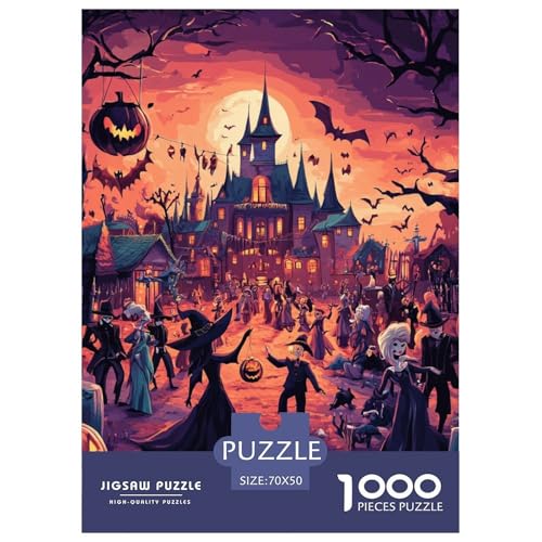 Halloween Dorf 1000 Teile Unmöglich Puzzles Ab 14 Jahren, Teile Passen Perfekt Zusammen, Geschicklichkeitsspiel, Perfekt Für Spieleabende, Pädagogisches 70x50cm/1000pcs Halloween Dorf 1000 Teile Unmöglich Puzzles Ab 14 Jahren, Teile Passen Perfekt Zusammen, Geschicklichkeitsspiel, Perfekt Für Spieleabende, Pädagogisches 70x50cm/1000pcs von QIAVXZIP