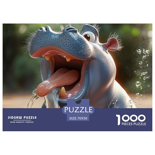 Hippo 1000 Teile Klassische Puzzle Ab 14 Jahren, Teile Passen Perfekt Zusammen, Geschicklichkeitsspiel, Premium Quality, Pädagogisches 70x50cm/1000pcs Hippo 1000 Teile Klassische Puzzle Ab 14 Jahren, Teile Passen Perfekt Zusammen, Geschicklichkeitsspiel, Premium Quality, Pädagogisches 70x50cm/1000pcs von QIAVXZIP
