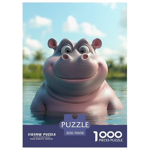 Hippo 1000 Teile Klassische Puzzle Für Erwachsene Und Kinder, Teile Passen Perfekt Zusammen, Geschicklichkeitsspiel, Premium Quality, Stressabbau-Spielzeug 70x50cm/1000pcs Hippo 1000 Teile Klassische Puzzle Für Erwachsene Und Kinder, Teile Passen Perfekt Zusammen, Geschicklichkeitsspiel, Premium Quality, Stressabbau-Spielzeug 70x50cm/1000pcs von QIAVXZIP