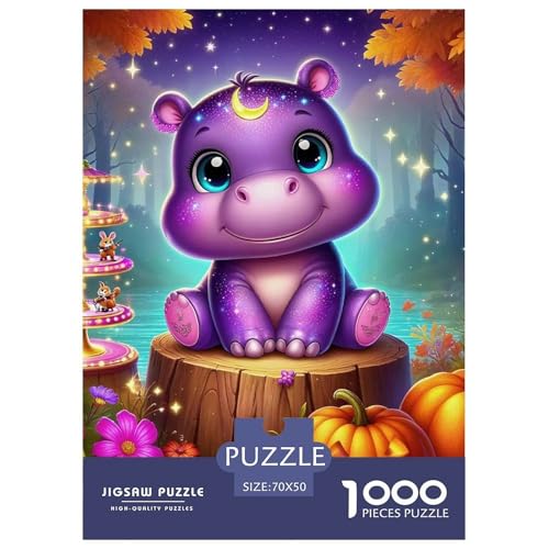 Hippopotamus 1000 Teile Klassische Puzzle Tier Ab 14 Jahren, Teile Passen Perfekt Zusammen, Geschicklichkeitsspiel, Premium Quality, Pädagogisches 70x50cm/1000pcs Hippopotamus 1000 Teile Klassische Puzzle Tier Ab 14 Jahren, Teile Passen Perfekt Zusammen, Geschicklichkeitsspiel, Premium Quality, Pädagogisches 70x50cm/1000pcs von QIAVXZIP