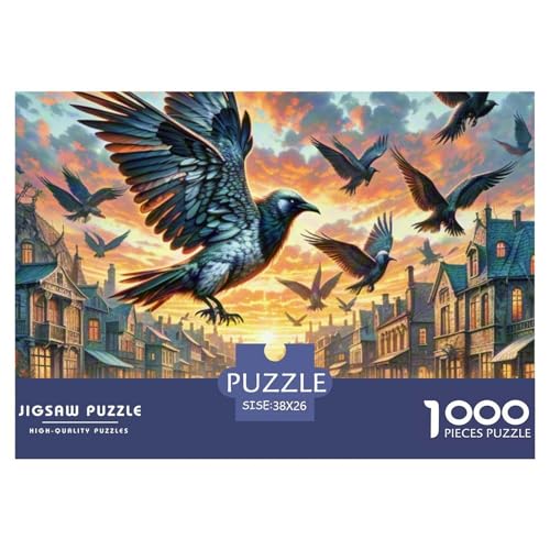 Jackdaw Caching bei Dämmerung 1000 Teile Schwieriges Großes Puzzle Tier, Familien, Teile Passen Perfekt Zusammen, Geschicklichkeitsspiel, Premium Quality, Pädagogisches 38x26cm/1000pcs Jackdaw Caching bei Dämmerung 1000 Teile Schwieriges Großes Puzzle Tier, Familien, Teile Passen Perfekt Zusammen, Geschicklichkeitsspiel, Premium Quality, Pädagogisches 38x26cm/1000pcs von QIAVXZIP