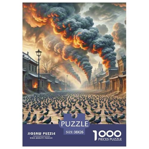Jackdaw Caching bei Dämmerung 1000 Teile Unmöglich Puzzles Tier Und Kinder, Teile Passen Perfekt Zusammen, Geschicklichkeitsspiel, Premium Quality, Stressabbau-Spielzeug 38x26cm/1000pcs Jackdaw Caching bei Dämmerung 1000 Teile Unmöglich Puzzles Tier Und Kinder, Teile Passen Perfekt Zusammen, Geschicklichkeitsspiel, Premium Quality, Stressabbau-Spielzeug 38x26cm/1000pcs von QIAVXZIP