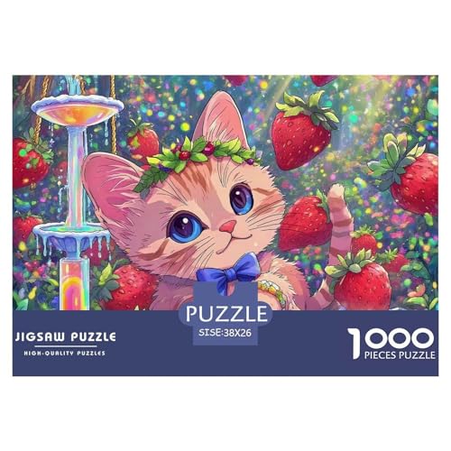 Kätzchen 1000 Teile Klassische Puzzle Tier Ab 14 Jahren, Teile Passen Perfekt Zusammen, Geschicklichkeitsspiel, Premium Quality, Pädagogisches 38x26cm/1000pcs Kätzchen 1000 Teile Klassische Puzzle Tier Ab 14 Jahren, Teile Passen Perfekt Zusammen, Geschicklichkeitsspiel, Premium Quality, Pädagogisches 38x26cm/1000pcs von QIAVXZIP