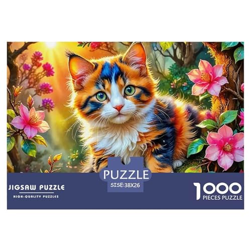 Kätzchen 1000 Teile Unmöglich Puzzles Tier Ab 14 Jahren, Teile Passen Perfekt Zusammen, Geschicklichkeitsspiel, Premium Quality, Pädagogisches 38x26cm/1000pcs Kätzchen 1000 Teile Unmöglich Puzzles Tier Ab 14 Jahren, Teile Passen Perfekt Zusammen, Geschicklichkeitsspiel, Premium Quality, Pädagogisches 38x26cm/1000pcs von QIAVXZIP