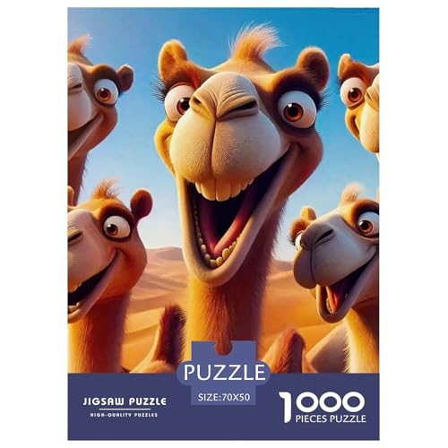 Kamel 1000 Teile Unmöglich Puzzles Tier Ab 14 Jahren, Teile Passen Perfekt Zusammen, Geschicklichkeitsspiel, Perfekt Für Spieleabende, Pädagogisches 70x50cm/1000pcs Kamel 1000 Teile Unmöglich Puzzles Tier Ab 14 Jahren, Teile Passen Perfekt Zusammen, Geschicklichkeitsspiel, Perfekt Für Spieleabende, Pädagogisches 70x50cm/1000pcs von QIAVXZIP