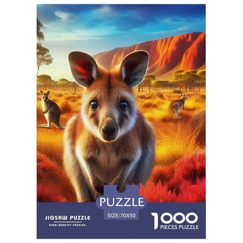 Kanguru 1000 Teile Unmöglich Puzzles Tier Ab 14 Jahren, Teile Passen Perfekt Zusammen, Geschicklichkeitsspiel, Perfekt Für Spieleabende, Pädagogisches 70x50cm/1000pcs Kanguru 1000 Teile Unmöglich Puzzles Tier Ab 14 Jahren, Teile Passen Perfekt Zusammen, Geschicklichkeitsspiel, Perfekt Für Spieleabende, Pädagogisches 70x50cm/1000pcs von QIAVXZIP