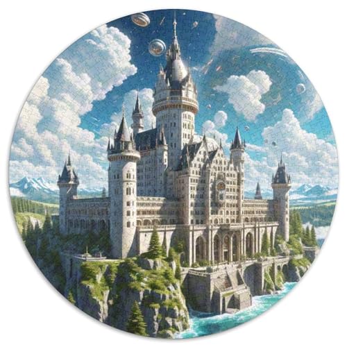 Karlsbrücke 1000 PCS Puzzle Circular Puzzles Schwieriges Großes Stressabbau-Spielzeug Für Erwachsene Kinder Kreativ 1000pcs (67.5x67.5cm) von QIAVXZIP